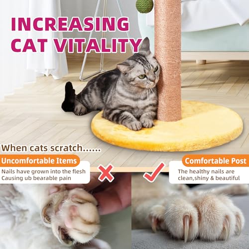 33 inch Sisal Rope Cat Scratching Post V770495
