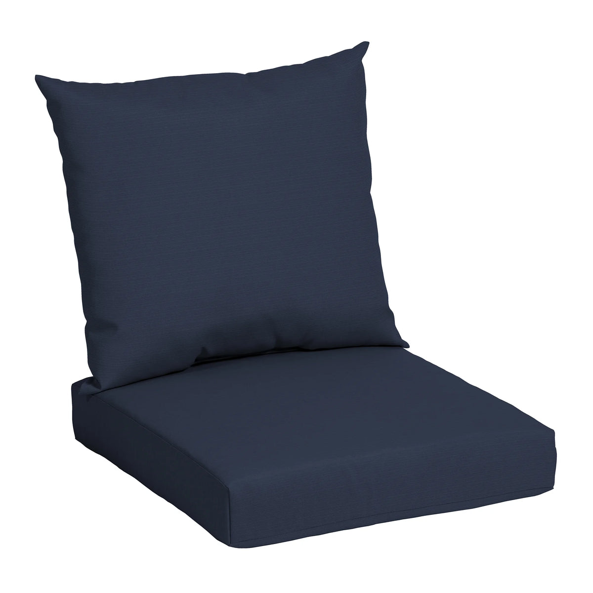 Turquoise Blue Rectangle Outdoor 2-Piece Deep Seat Cushion N749870