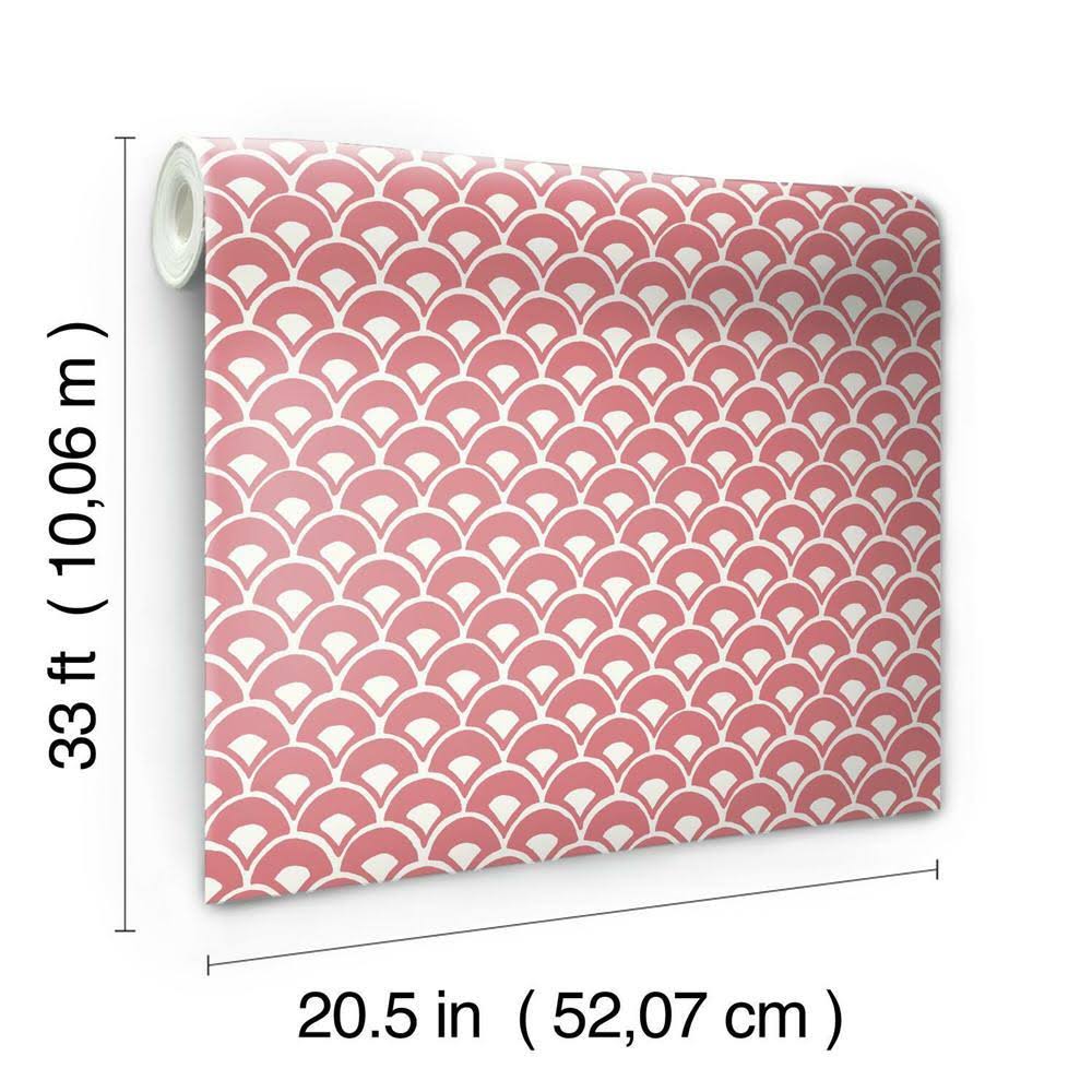 Stacked Scallops Wallpaper K317