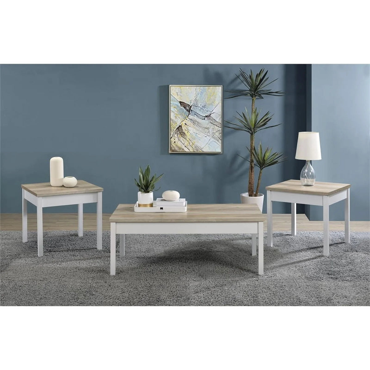 3-Piece Wood Coffee Table Set B7423