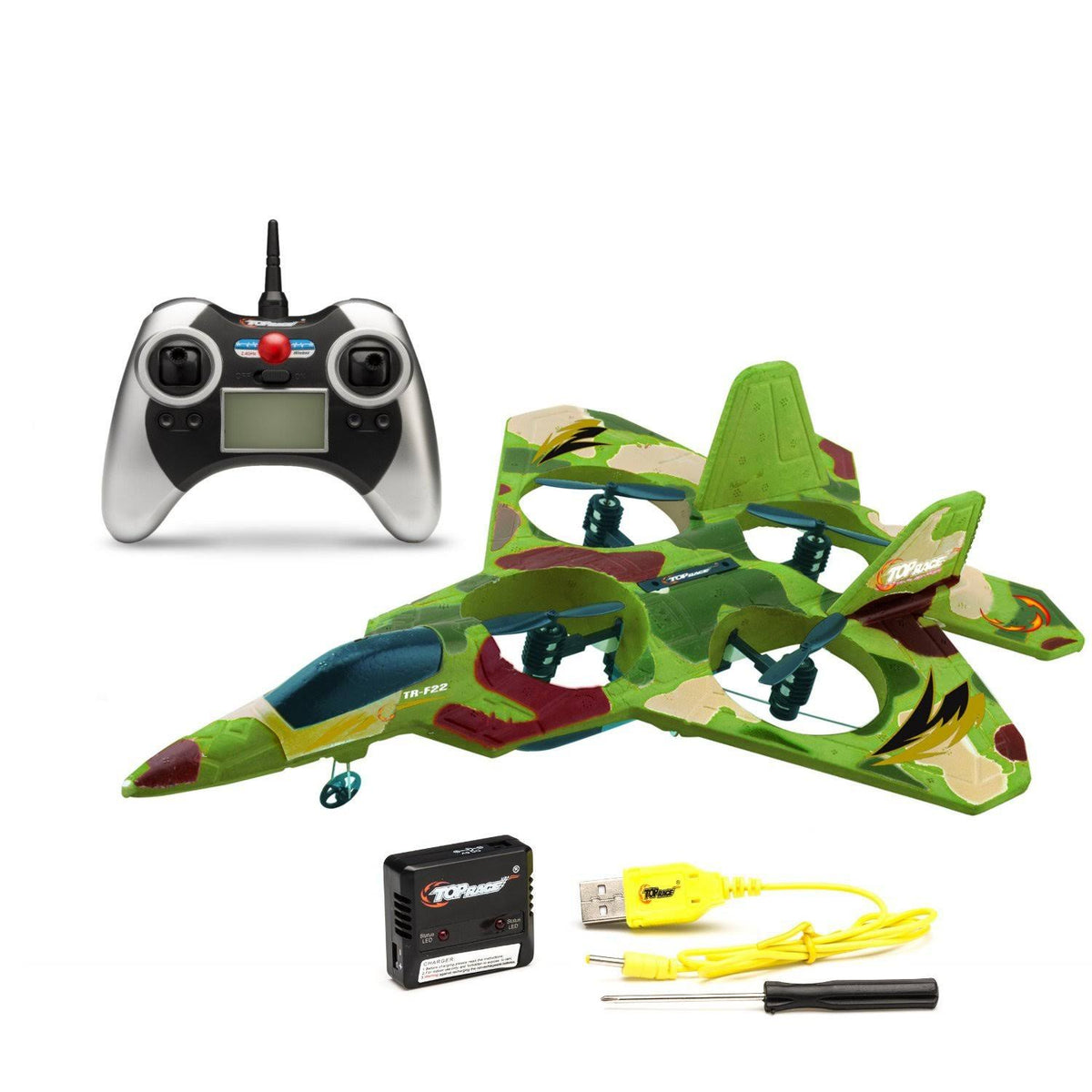 4 Channel RC Quad Copter Green B17401