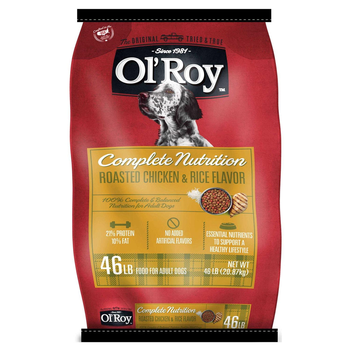 Roasted Chicken & Rice Flavor Dry Dog Food A58625