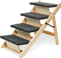 Foldable 4 Levels Wooden Pet Stairs and Ramp T869