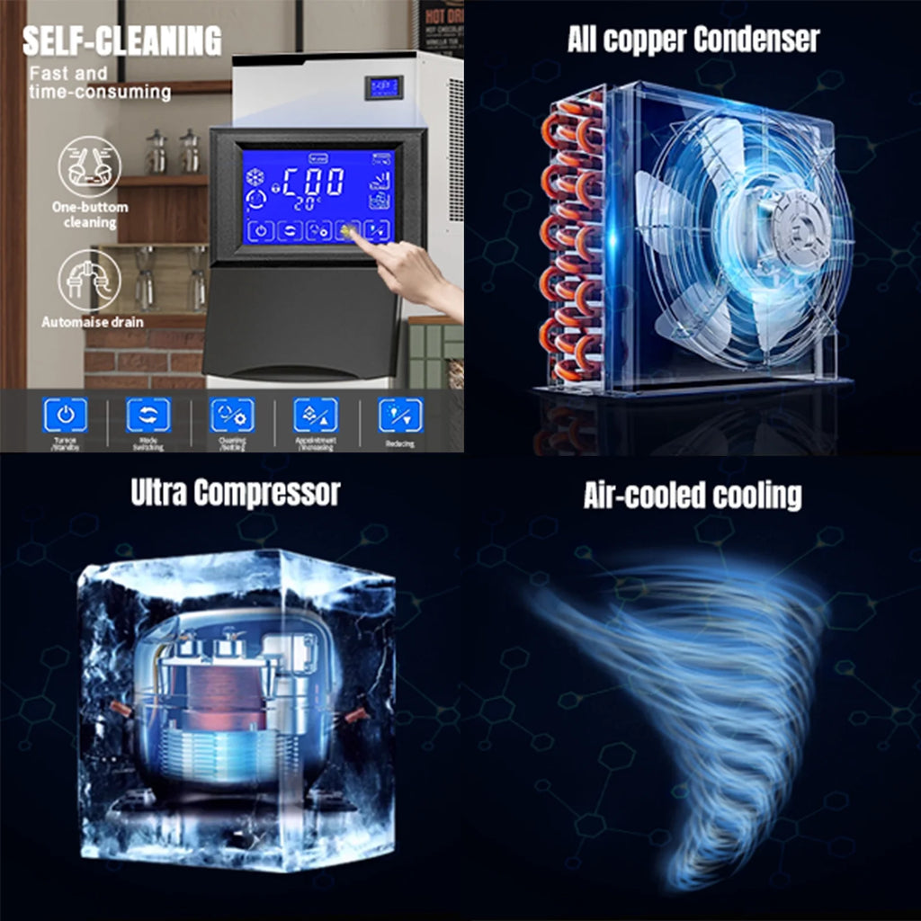 550 LBS/Day Commercial Cube Ice Making Machine S1868