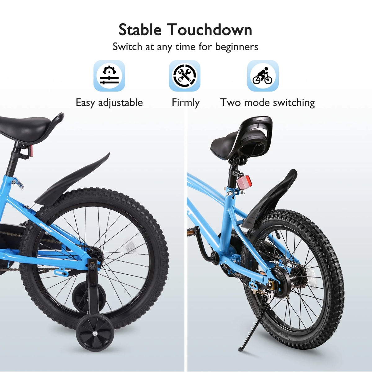 Blue Kids Bike with Removable Training Wheels Z803660