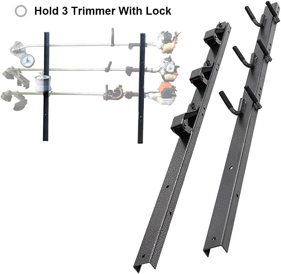 3 Place Trimmer Rack with Locks Pack of 2 Y732