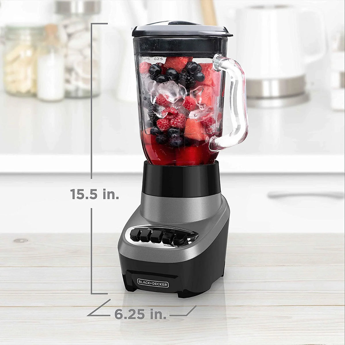 6-Cup Black/Silver S39897