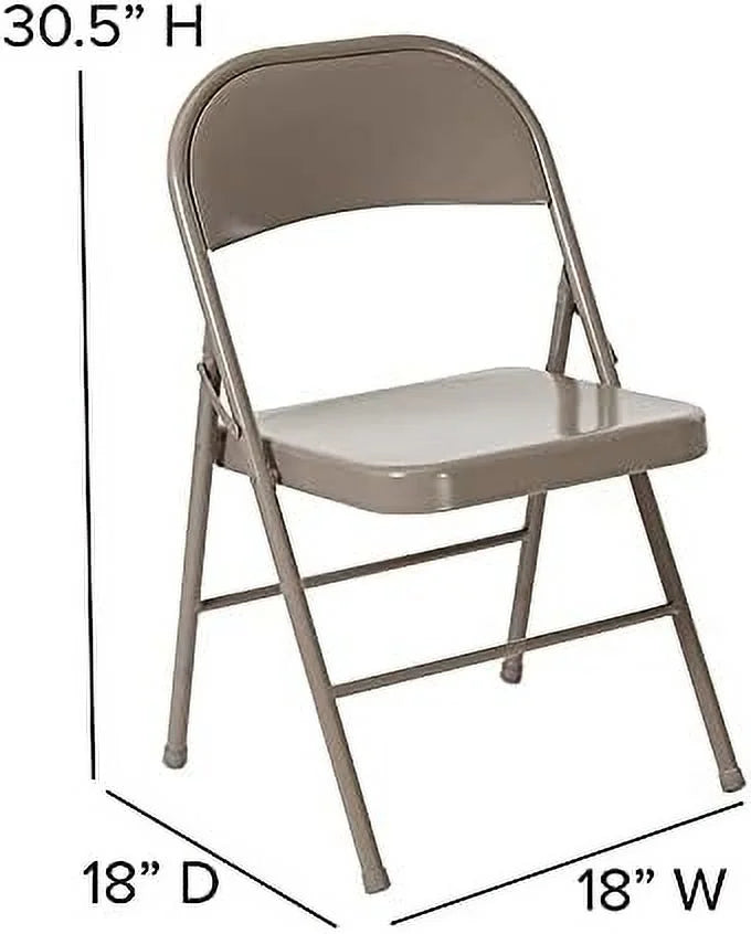 Gray Metal Folding Chair N391
