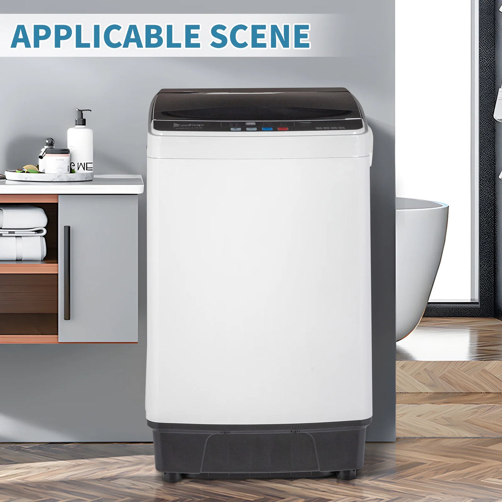 Full-Automatic Top Load Portable Compact Washing Machine 17.6 Lbs Capacity P822844