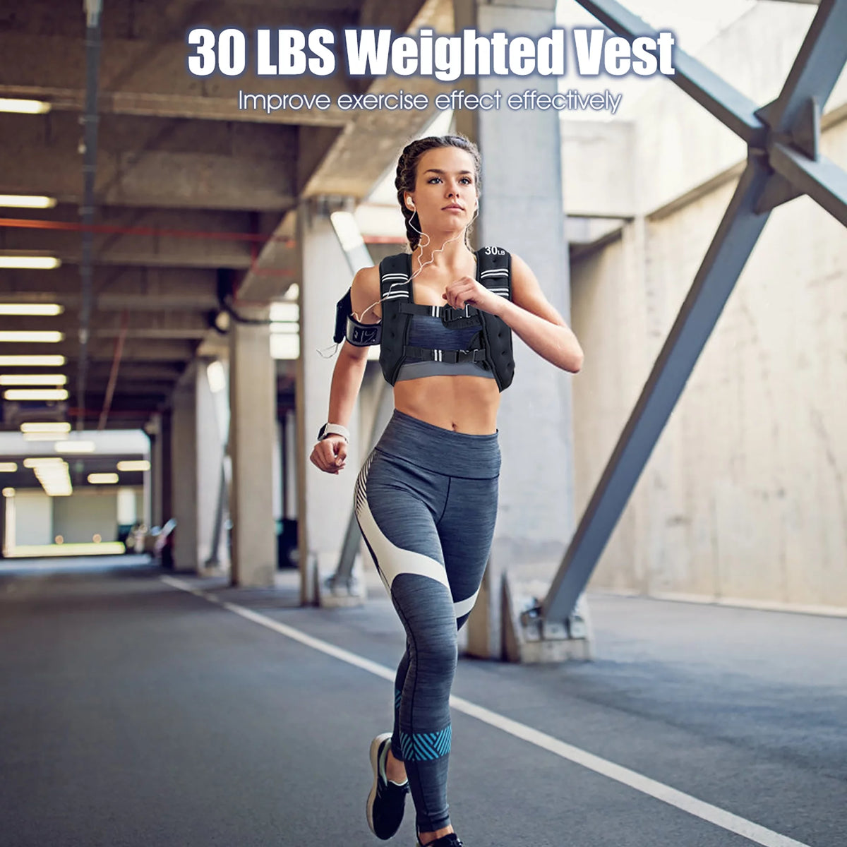 30LBS Adjustable Weighted Vest J486204