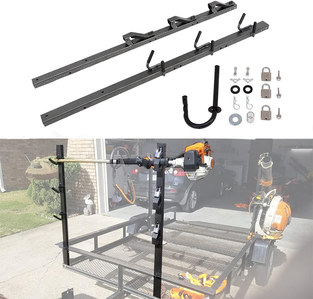 3 Place Trimmer Rack with Locks Pack of 2 Y732