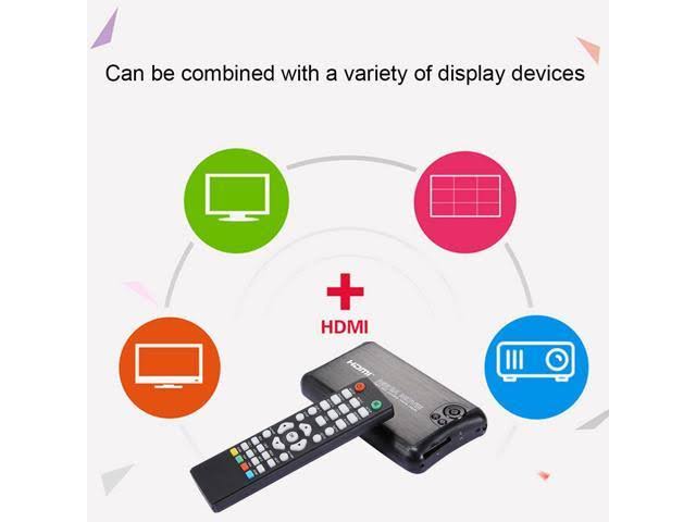1080p Full HD Aluminum Shell Media Player with Remote Control & HDMI Interface C389
