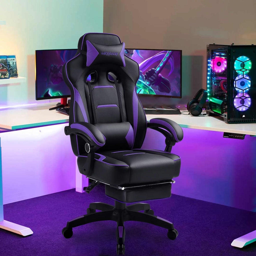Purple Ergonomic Swivel Gaming Chair V4726