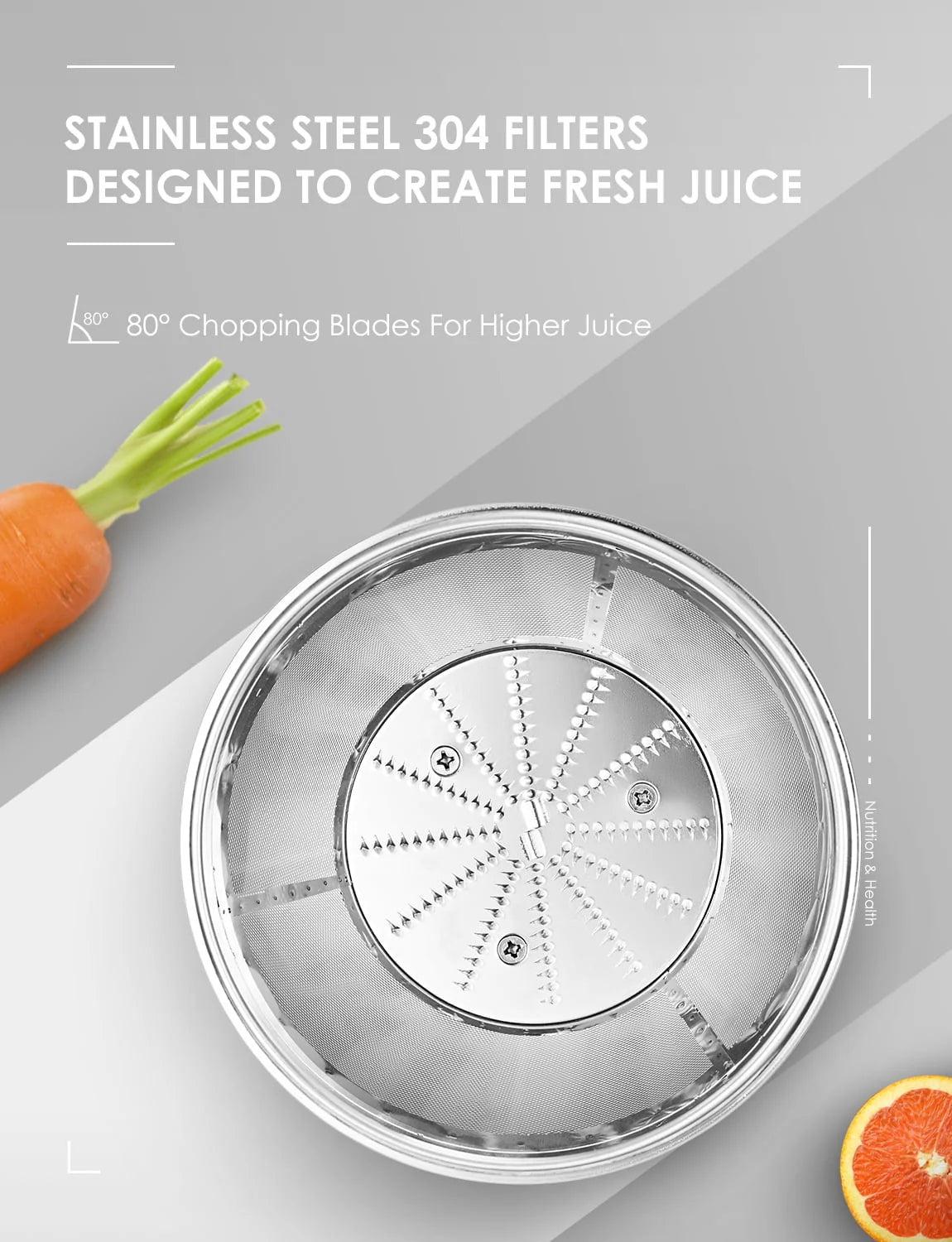 Centrifugal Juicer Machine with 3” Feed Chute Stainless Steel X366791