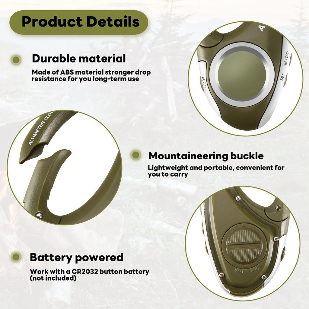 Outdoor Handheld Altimeter Thermometer I986
