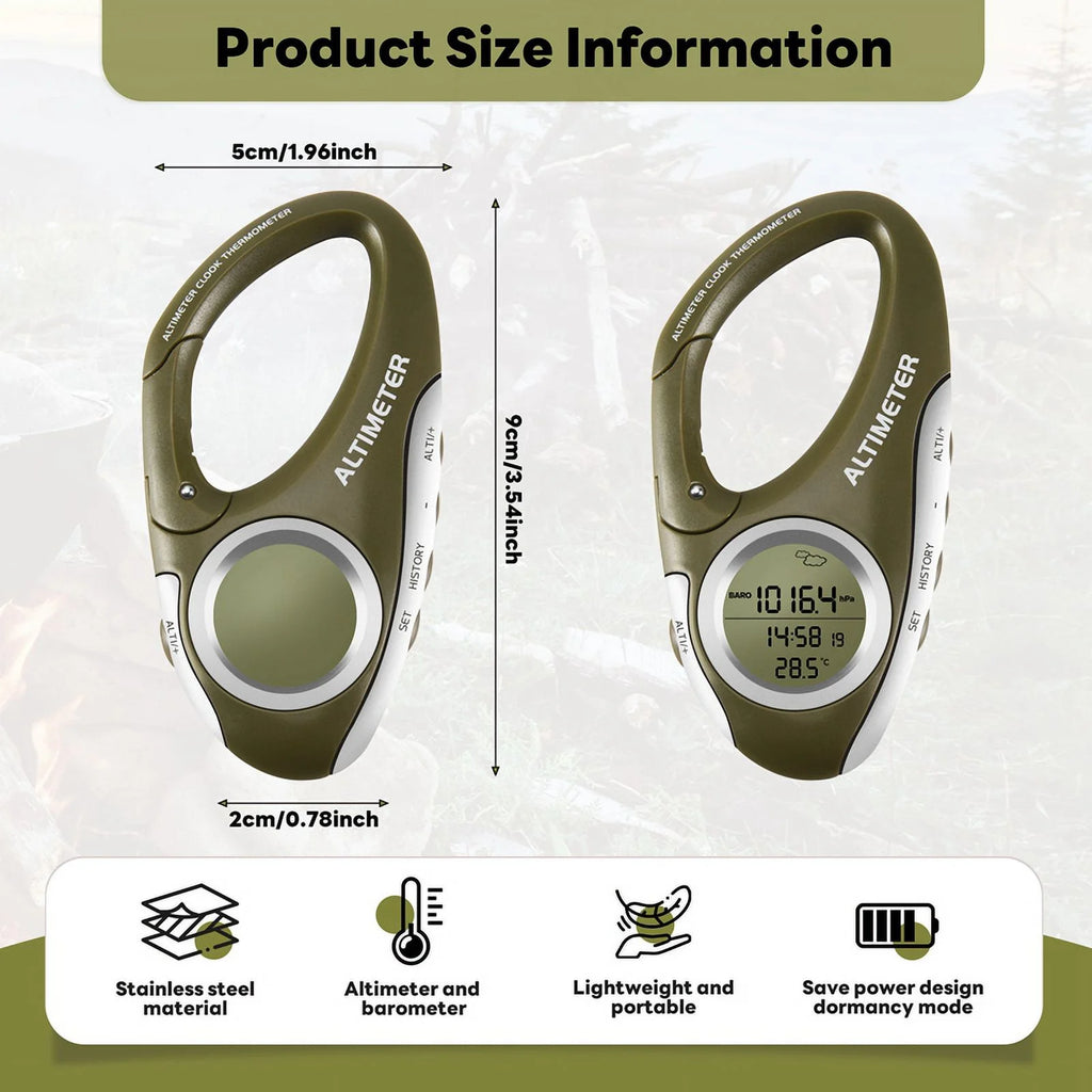 Outdoor Handheld Altimeter Thermometer I986