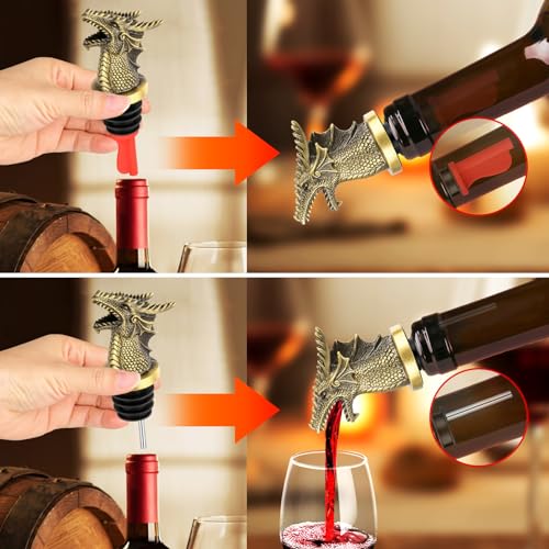 2-In-1 Wine Bottle Pourer and Stopper L261328