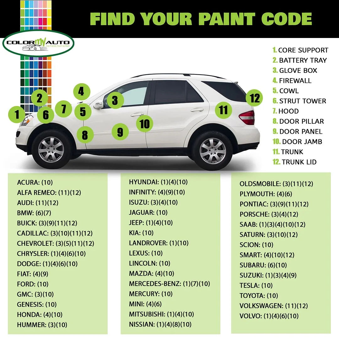 66 Single Stage Automotive Paint 1 Oz Bottle U3277