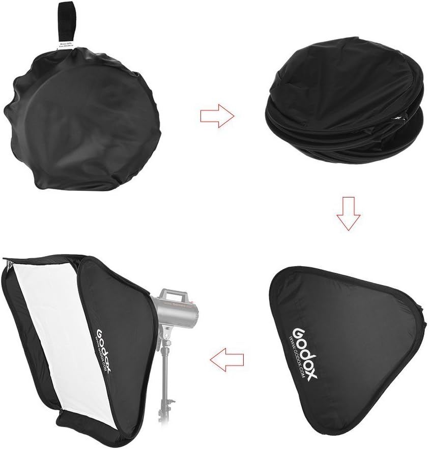 32x32 inches Portable Foldable Studio Softbox with Bowens Mount Speedring and Carrying Case J840