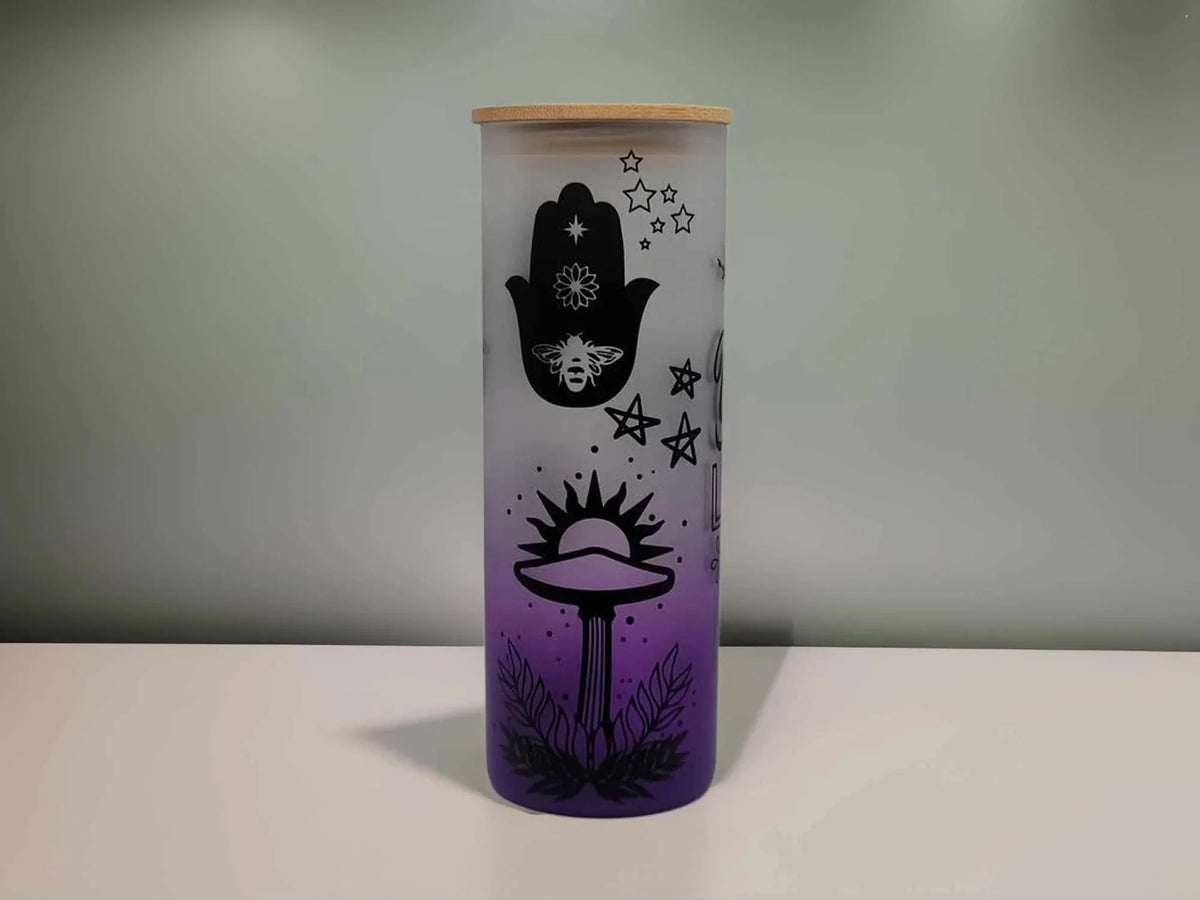 24 oz Mushroom Beer Can Glass T4461