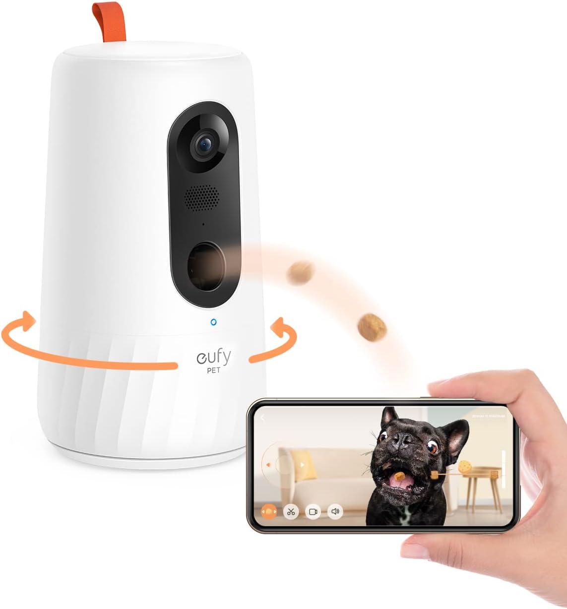 Pet Dog Camera with Treat Dispenser, 2-Way Audio, Night Vision R616