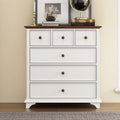 White Wooden 6 Drawer Chest H986