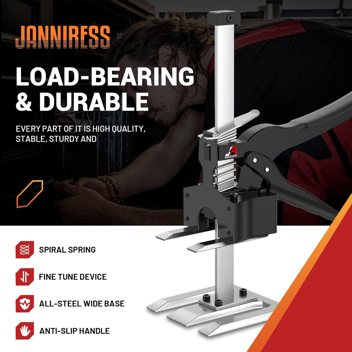 12 in Construction Jack, 440LBS Load, 2 Pack J640457