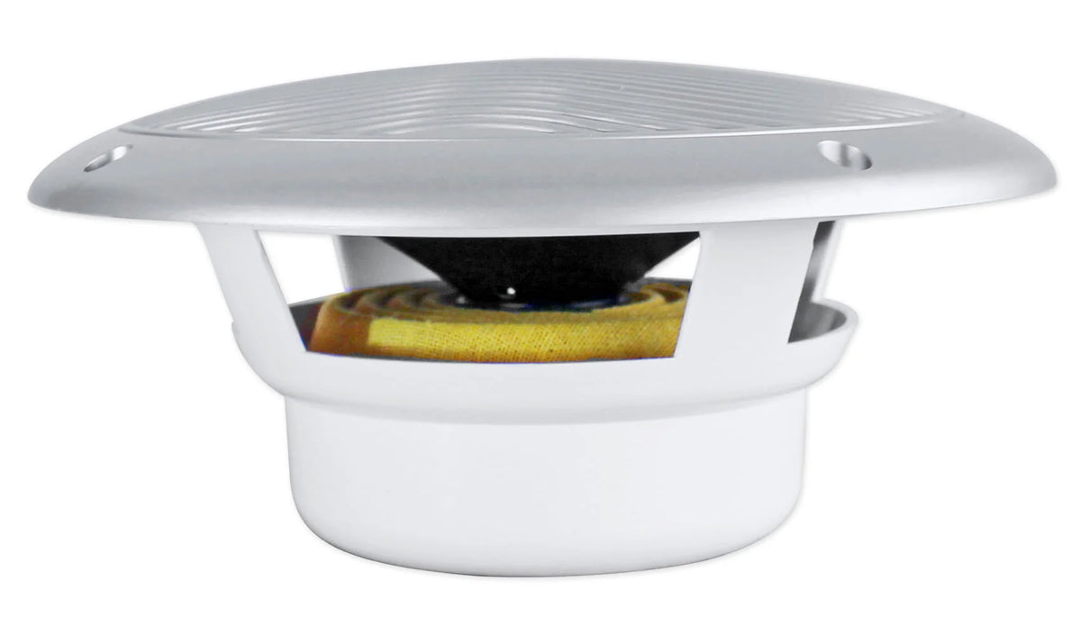 6.5 1200 Watt Waterproof Marine Boat Speakers 2-Way Silver A3172