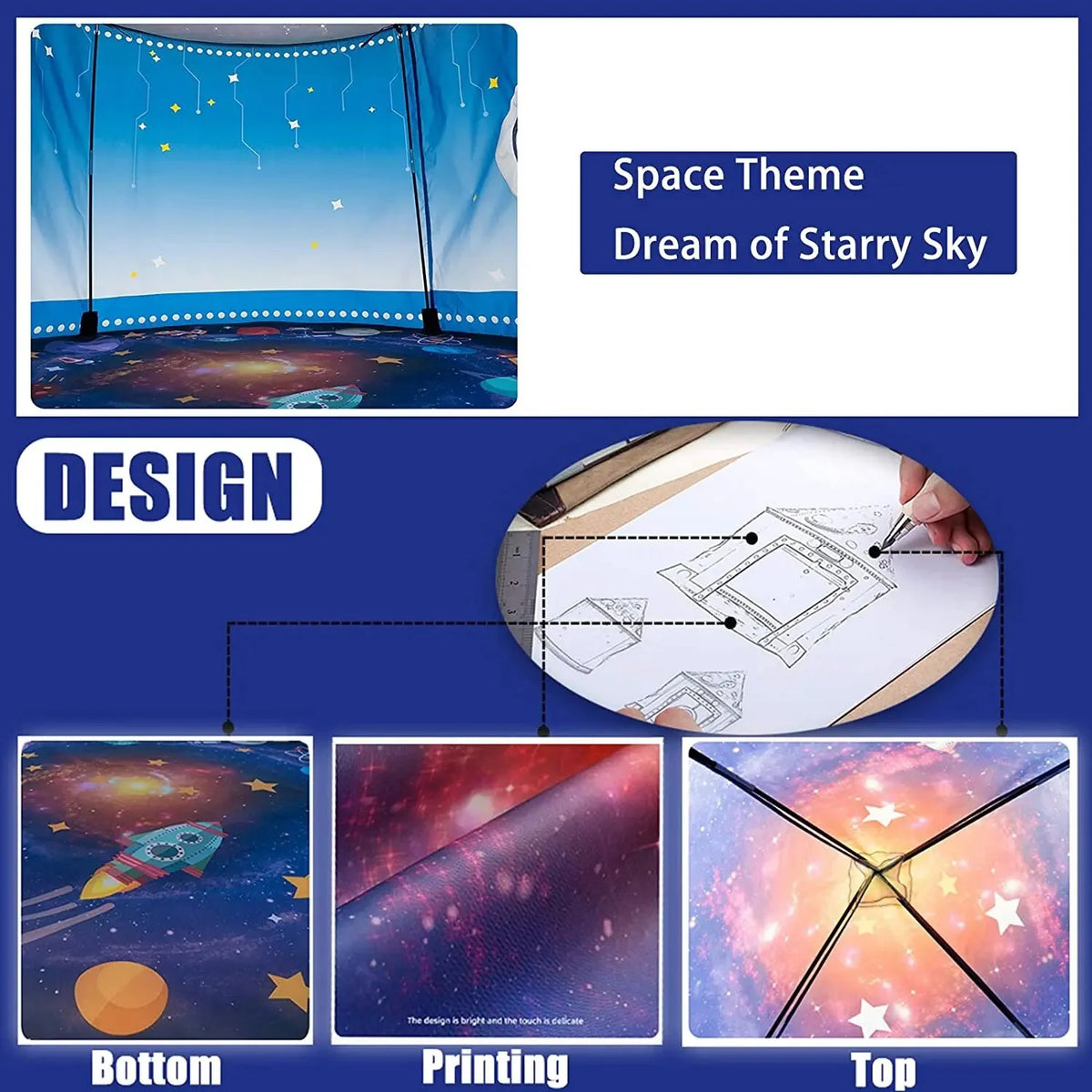 Blue Pop Up Play Tent for Children B590816