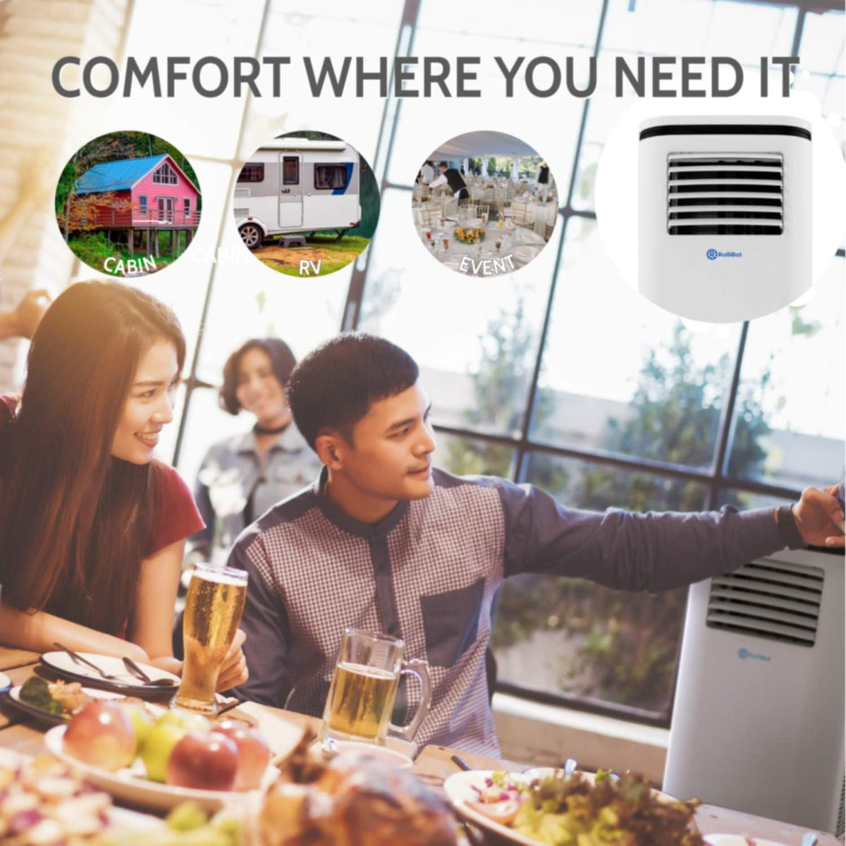14000 BTU Smart Portable Air Conditioner Y839646