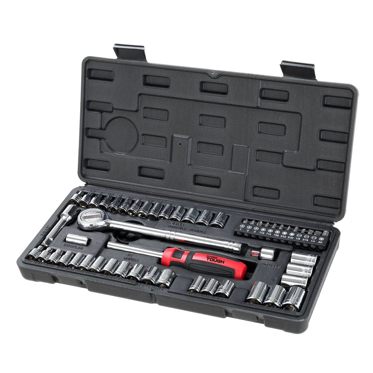 54 Piece 1/4 and 3/8 inch Drive Socket Set O305