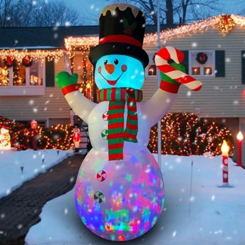 10 Ft Inflatable Christmas Snowman with Candy Decoration S449