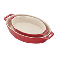 2-pc Oval Ceramic Baking Dish Set D416512