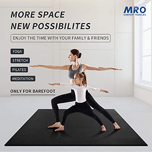 Extra Large Yoga Mat 12'x6' 9MM Non-Slip H89658
