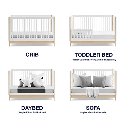 Bianca White Natural 4-in-1 Convertible Crib O2328