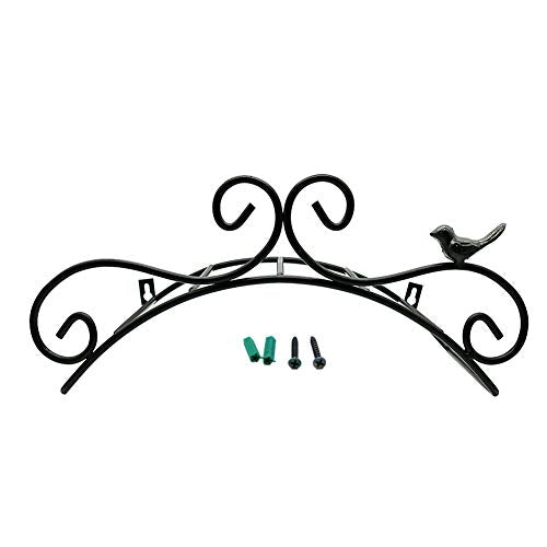 Black 2 PCS Metal Wall Mount Hose Hanger E4611