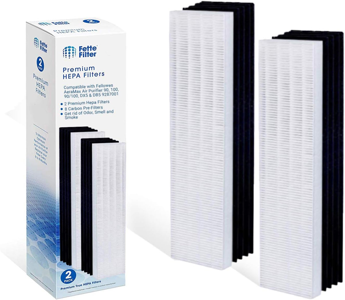 2 HEPA Filters & 8 Carbon Pre Filters N469
