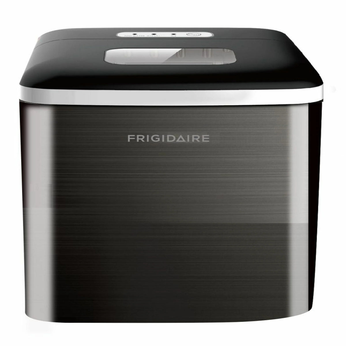 26 lb. Countertop Ice Maker Black Stainless Steel R826390