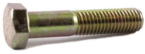 1 1/8-7 x 5 Grade 8 Hex Cap Screw Yellow Zinc Plated (20) N47406
