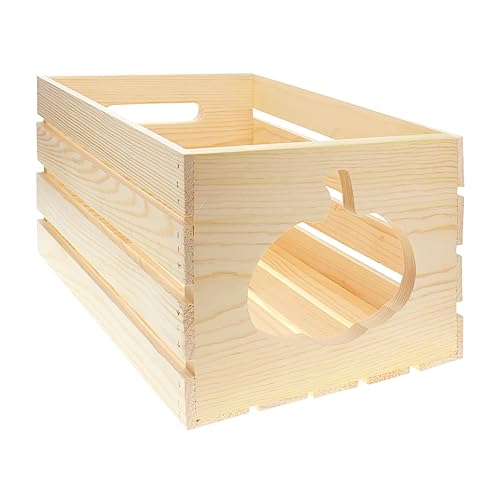 Unfinished Wood Crate, 18" x 12.5" x 9.5" Q40872