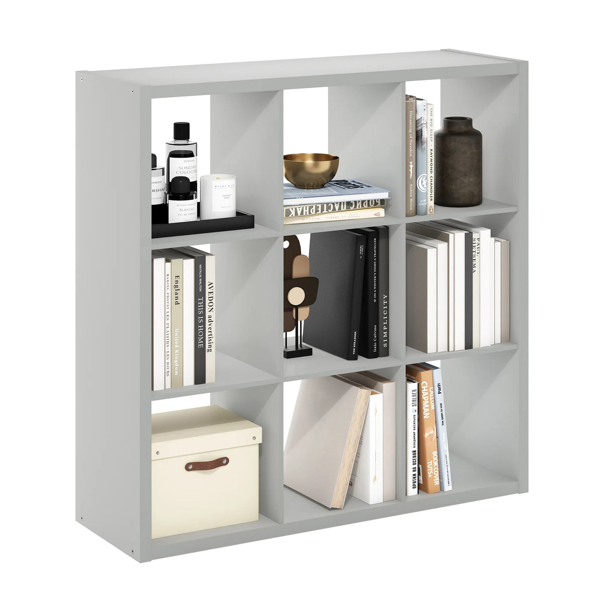 9-Cube Light Grey Storage Organizer M30894