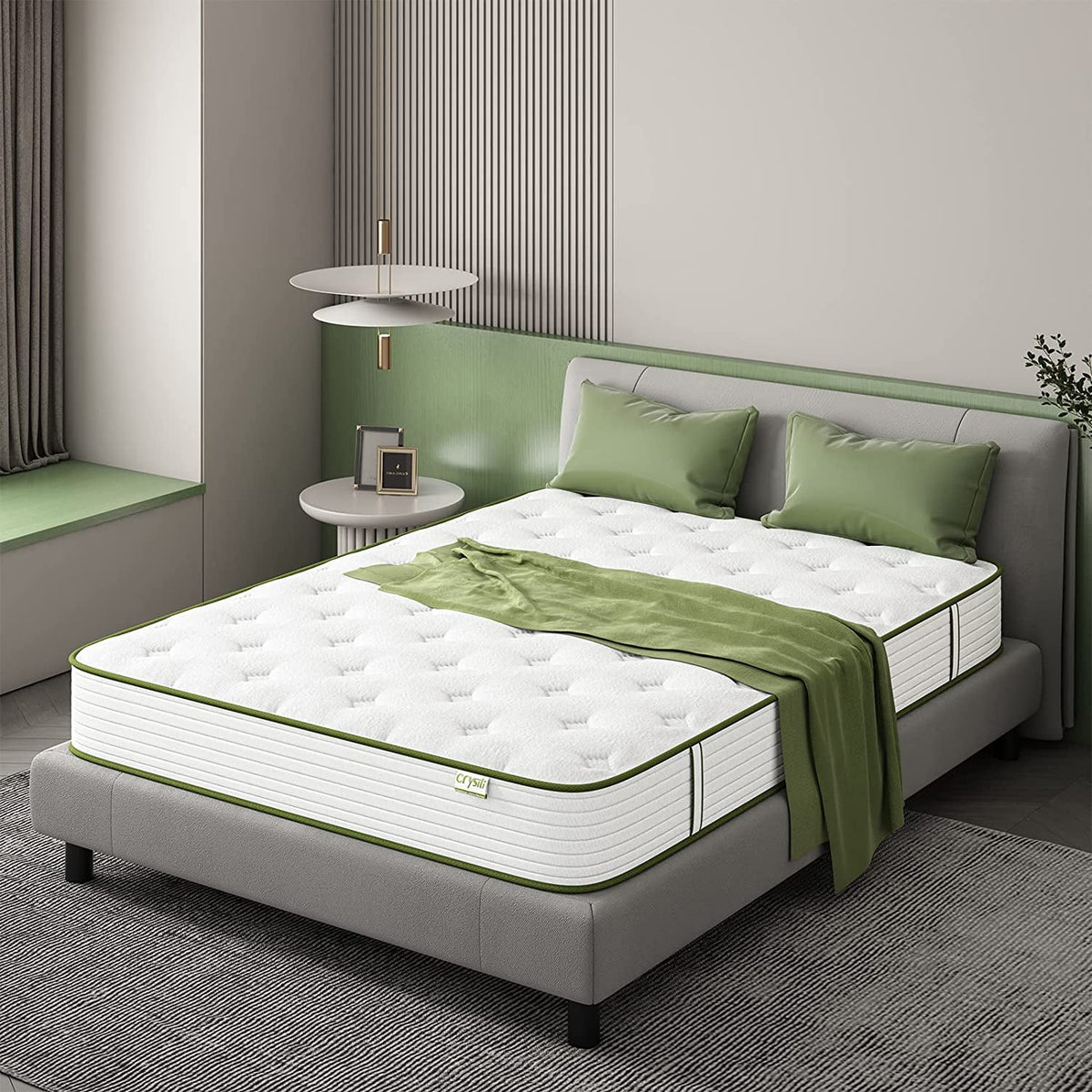 12 Hybrid Twin Mattress Memory Foam Medium Firm E7663