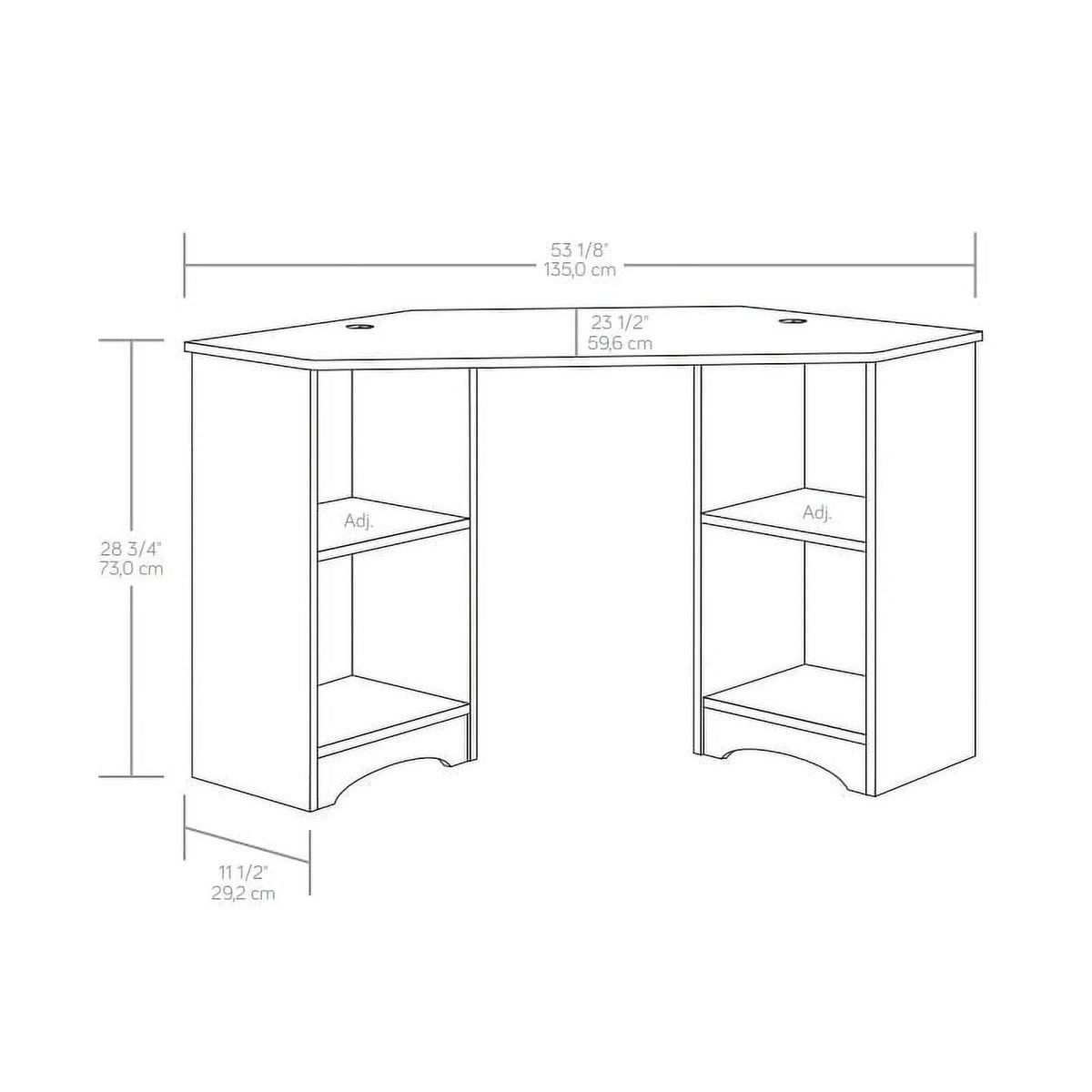Engineered Wood Corner Desk M2325