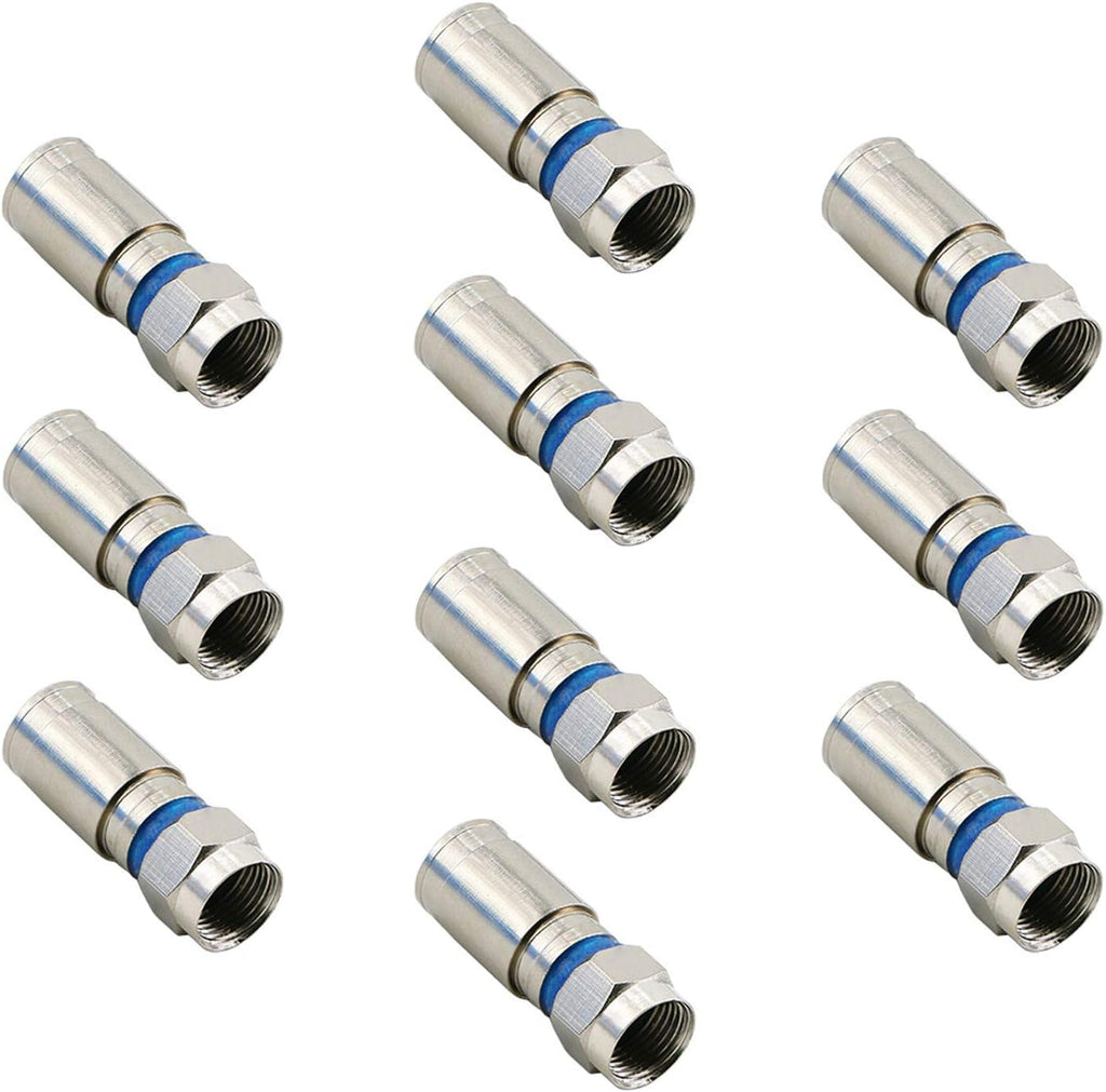 25 Pack RG6 Coax Coaxial Adapter Plug D230321