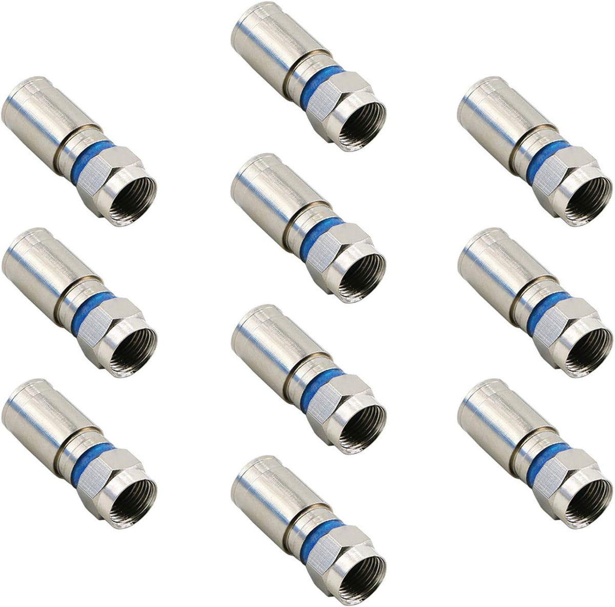 25 Pack RG6 Coax Coaxial Adapter Plug D230321