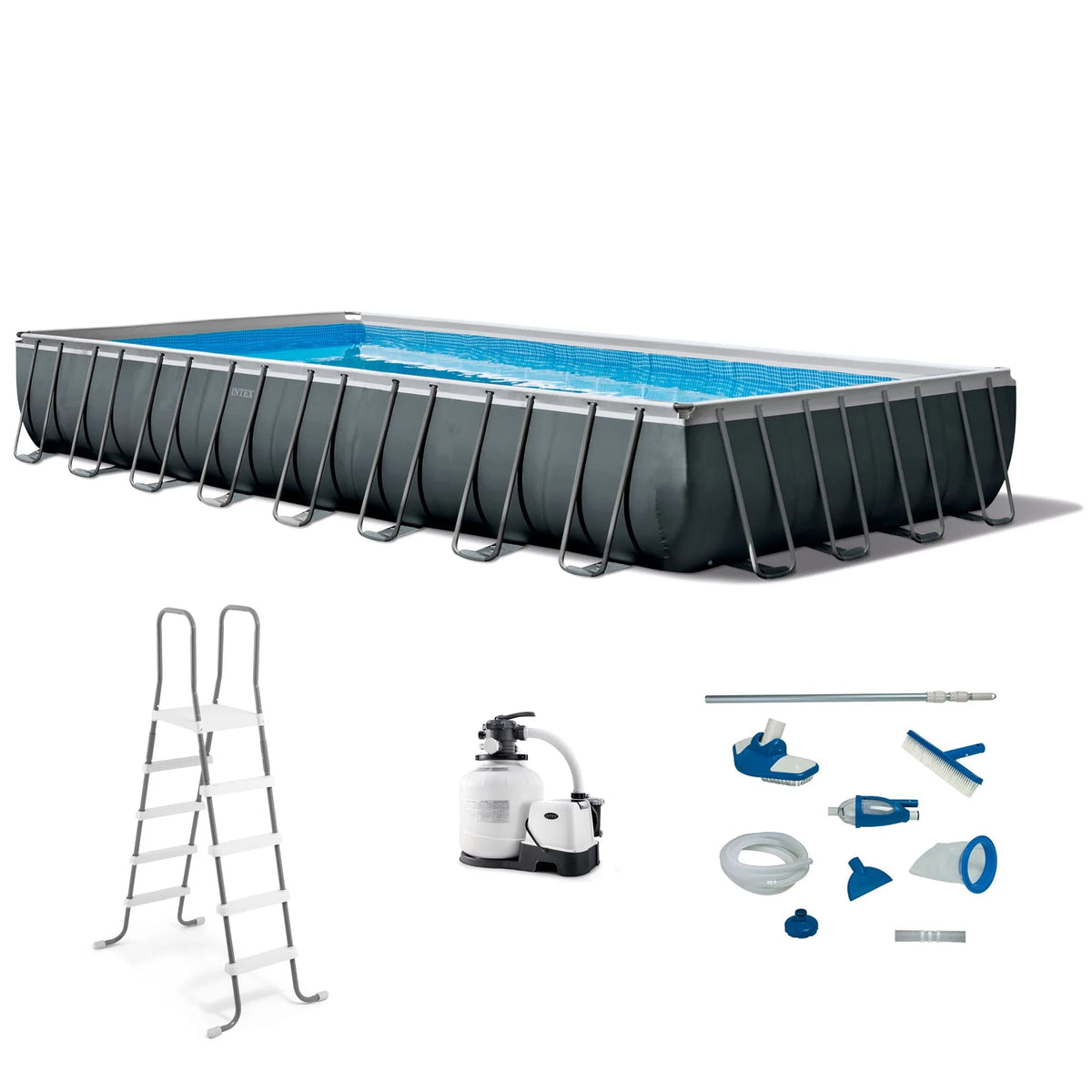 32ft x 16ft x 52in Rectangular Swimming Pool R83040