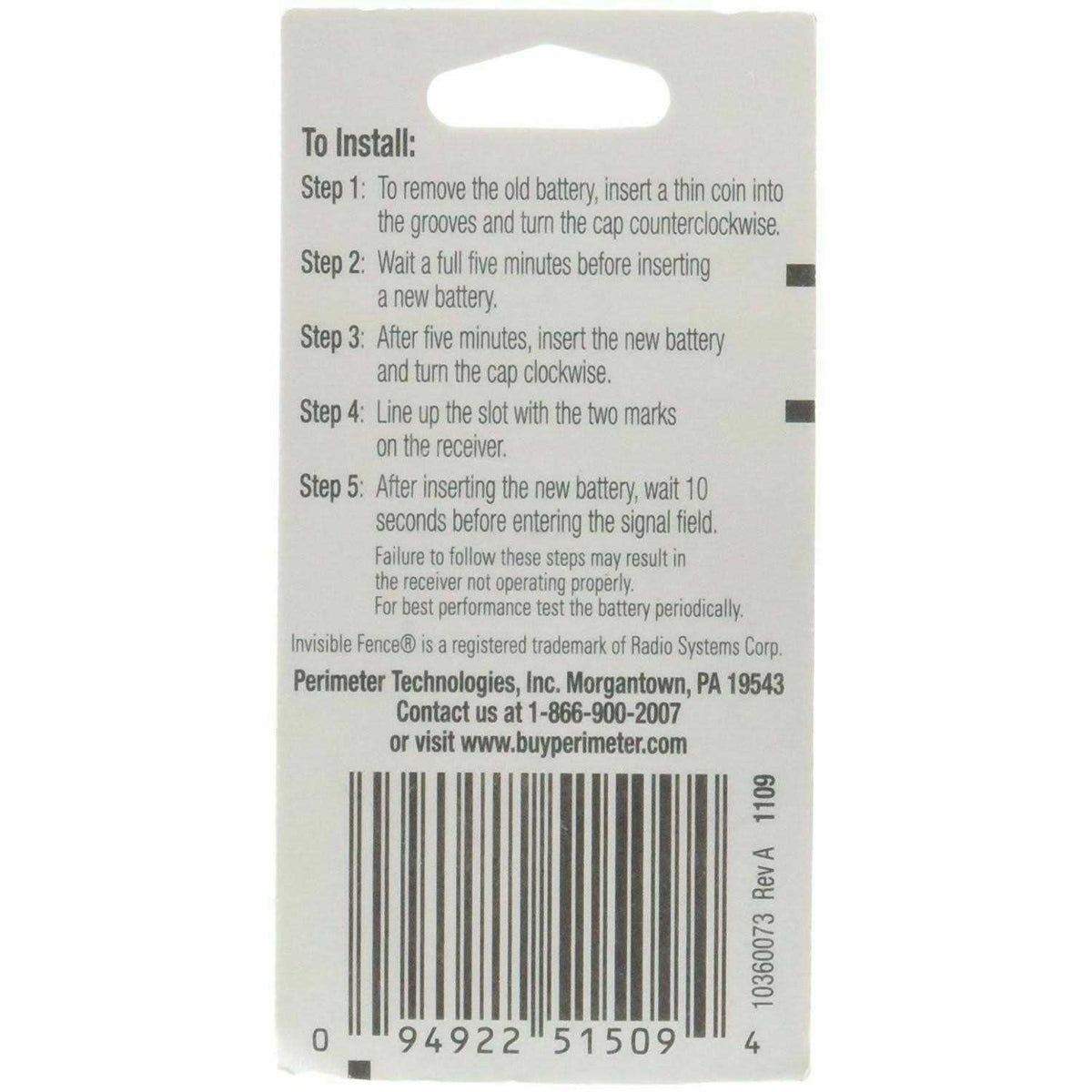 Compatible R21 and R51 Dog Collar Battery Z8189