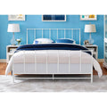 White King Size Metal Bed Frame Y97846