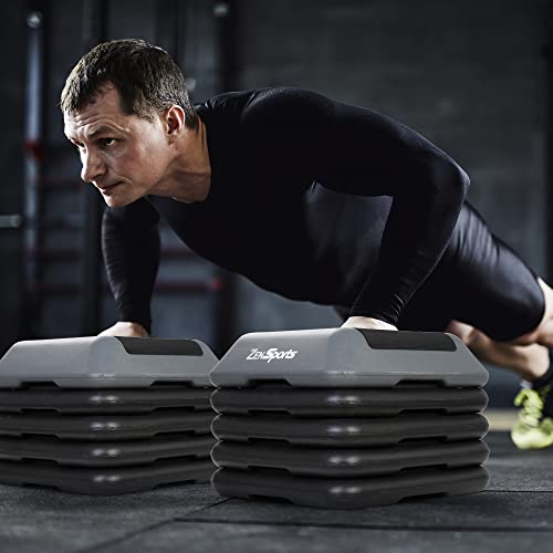 16" x 16" Adjustable Aerobic Stepper Platform with 4 Risers B56186