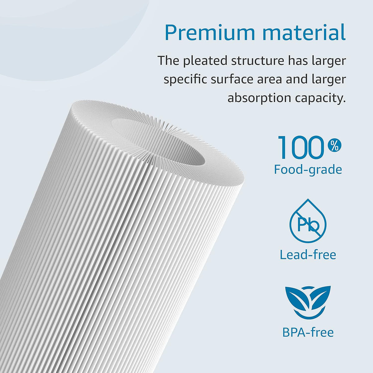 10 x 4.5 Whole House Pleated Sediment Filter, Pack of 4 T77573